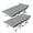 2PK-Gray Cots, variant on MOPHOTO 2PK Folding Camping Cot for Adults, XL Portable Folding Bed with Carry Bag & Pearl Mattress, Oxford Strong Heavy Duty Sleeping Cots for Indoor & Outdoor Use