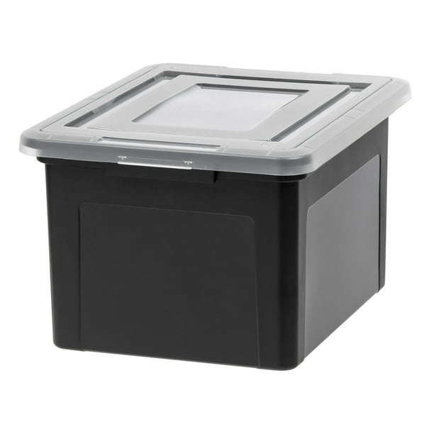 IRIS USA Letter & Legal Size Plastic Storage Bin Tote Organizing File