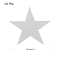 thumbnail image 2 of 100	Pcs Star Cutouts Paper Star Cutouts for Birthday Party Classroom Bulletin Board Wall 5.3 Inch Silver, 2 of 5