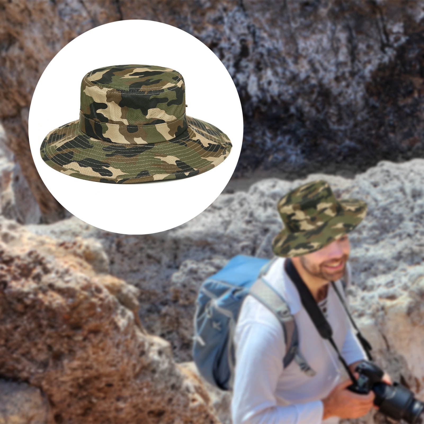Sun Hat Camouflage Adjustable Accessory 