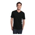 thumbnail image 1 of District Young Mens Concert V-Neck Tee Shirt, Black Medium, 1 of 2
