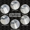 thumbnail image 2 of Aqua Elegante 6 Function Handheld Shower Head for High Pressure Showers - 2.5 GPM - Chrome, 2 of 8
