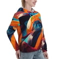 thumbnail image 6 of Sigee Abstract Fabric Color Waves for Women's Pullover Hoodie Sweatshirts Adult Casual Long Sleeve Sweatshirts ,Sizes S-2XL-X-Large, 6 of 7