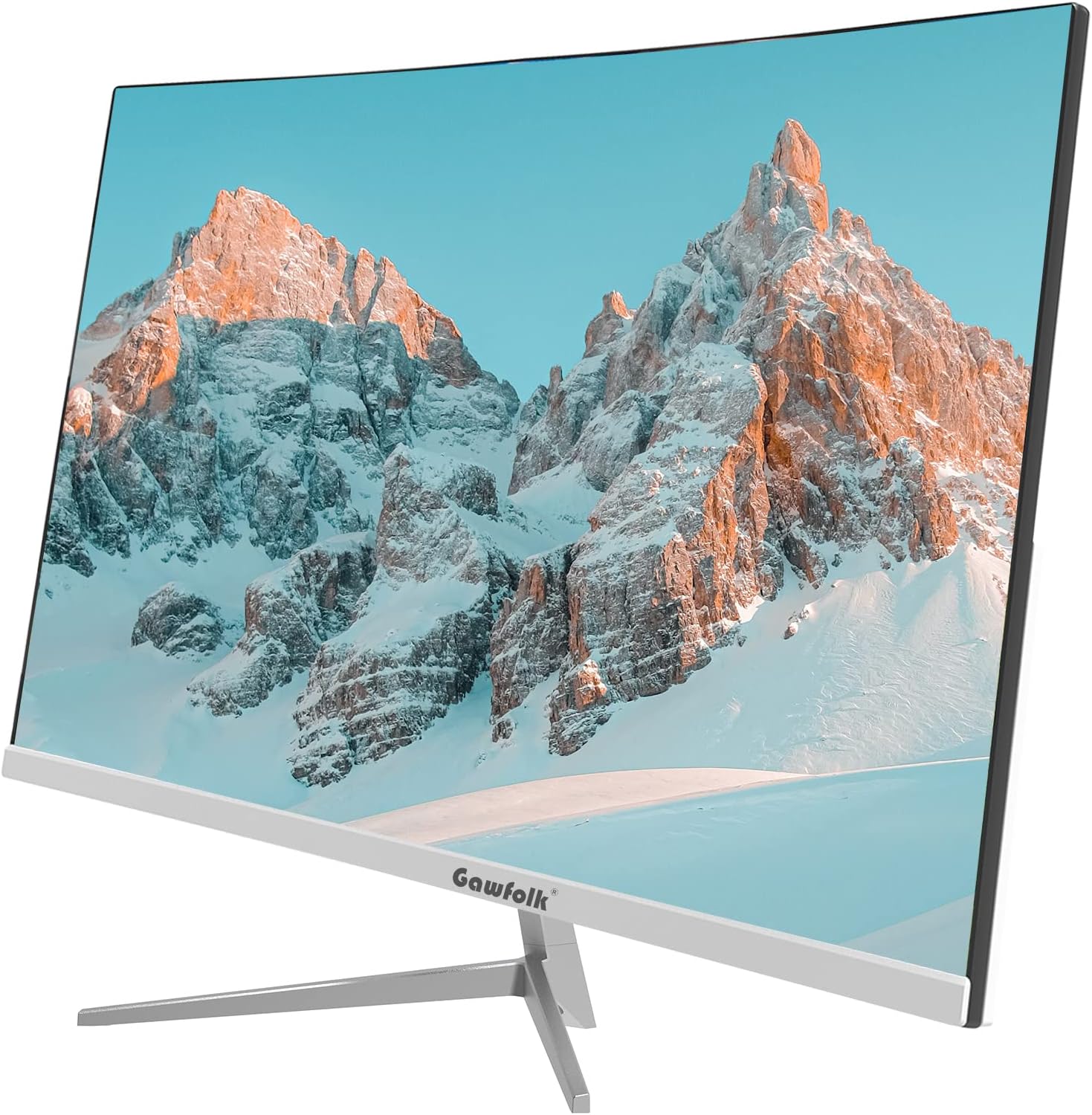 Gawfolk 24-Inch VA Monitor, 75Hz, Full HD, White photo 6