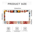 thumbnail image 6 of Abstract Floral Flowers License Plate Frames for Women Men Car Plate Holder Cover Metal Tag Aluminum Car Accessories Front Rear Plate Decor, 6 of 6