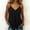 Black, variant on Women's Tank Tops Classic Plain V Neck Spaghetti Strap Satin Camisole XS to 4X Summer Tops for Women Yellow 2XL