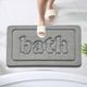 thumbnail image 5 of Tapete de baño - Súper absorbente y antideslizante, lavable a máquina, alfombra suave de pelo largo, 20x31,5 pulgadas, gris/blanco/caqui/rosa/azul marino, 5 of 7