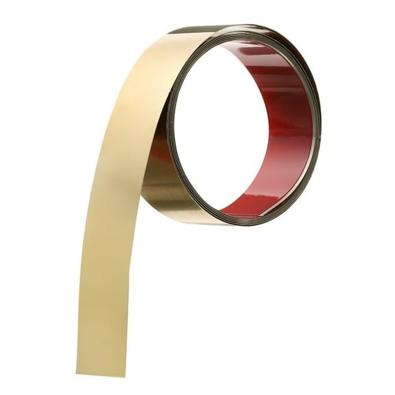 Molding Trim, Stainless Steel Wall Trim Peel and Stick, 10Ft x 2inch, Mirrored Gold