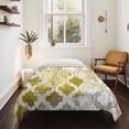 thumbnail image 4 of Yellow Morocco Small Tapestry for Bedroom Wall Hanging Tapestry, Retro Grey Foil Painting Grunge Tribal Ceiling Backdrop Tapestries Poster Blanket Wall Decor for Teens Room Living Room Dorm 23" x 28", 4 of 8