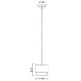 thumbnail image 2 of Z-Lite Counterpoint 1 Light Pendant, Modern Gold, 2 of 8