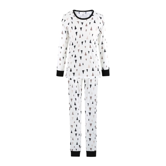 xiaxaixu Ensemble de Nuit de Noël Parent-Enfant à Manches Longues Imprimé Combinaison
