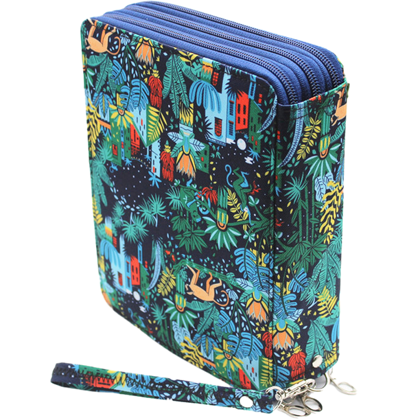 Estuche de lápices de colores con 127 ranuras - Estuche de tela Oxford con compartimento para lápices de acuarela MFZFUKR CPB-DE-LYY2453-1