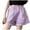 Purple, variant on GiLiling Girls Distressed Denim Shorts, Elastic Waist Ripped Frayed Hem Sparkle Summer Jean Shorts for Kids Teens (Black, 13-14 Years)