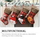 thumbnail image 4 of Yuarrent Rejilla Calcetín de Navidad Papá Noel Muñeco de nieve Pinup Imagen Árbol de Navidad Bolsa de regalo Inicio Calcetines de Navidad Colgante Kits de decoración para fiestas Alce Yuarrent HA069957-03, 4 of 6