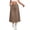 28c# Brown, variant on Cargo Skirt for Women High Waisted Drawstring Quick Dry Maxi Skirt Trendy Back Slit A Line Long Skirts Summer Skirts Complexion XL