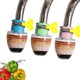 thumbnail image 1 of Filtro de agua para grifo de 3 piezas para fregadero de cocina, purificador de limpieza de carbón activado con interfaz universal, a prueba de salpicaduras y ahorro de agua (filtración de 6 capas) Rojo Verde, 1 of 5