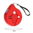 thumbnail image 2 of Deyuer Charging Cable Retractable 5 Gear Length Type C/Micro USB Bending Resistance 3A 1M Lanyard Charger Cord for Home,Red, 2 of 7
