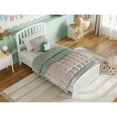 thumbnail image 3 of AFI Quincy Twin Solid Wood Low Profile Platform Bed with Matching Footboard, White, 3 of 11