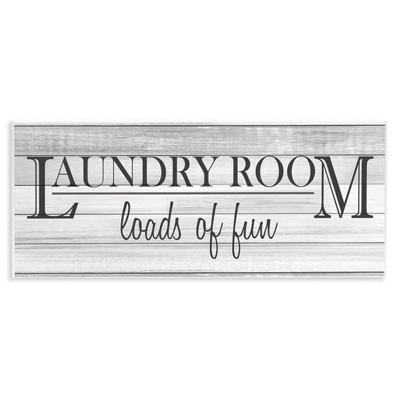 Stupell Industries Cottage Fun Laundry Room Funny Bathroom Wall Plaque Art, 17 x 7, by Kim Allen