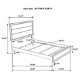 thumbnail image 6 of Watson Wood Twin Panel Bed Grey Oak, 6 of 6