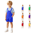 thumbnail image 2 of Zecgelong Boys Overall Shorts Comfortable Soft with Pockets Suspender Shorts for 4-16 Years, 2 of 7