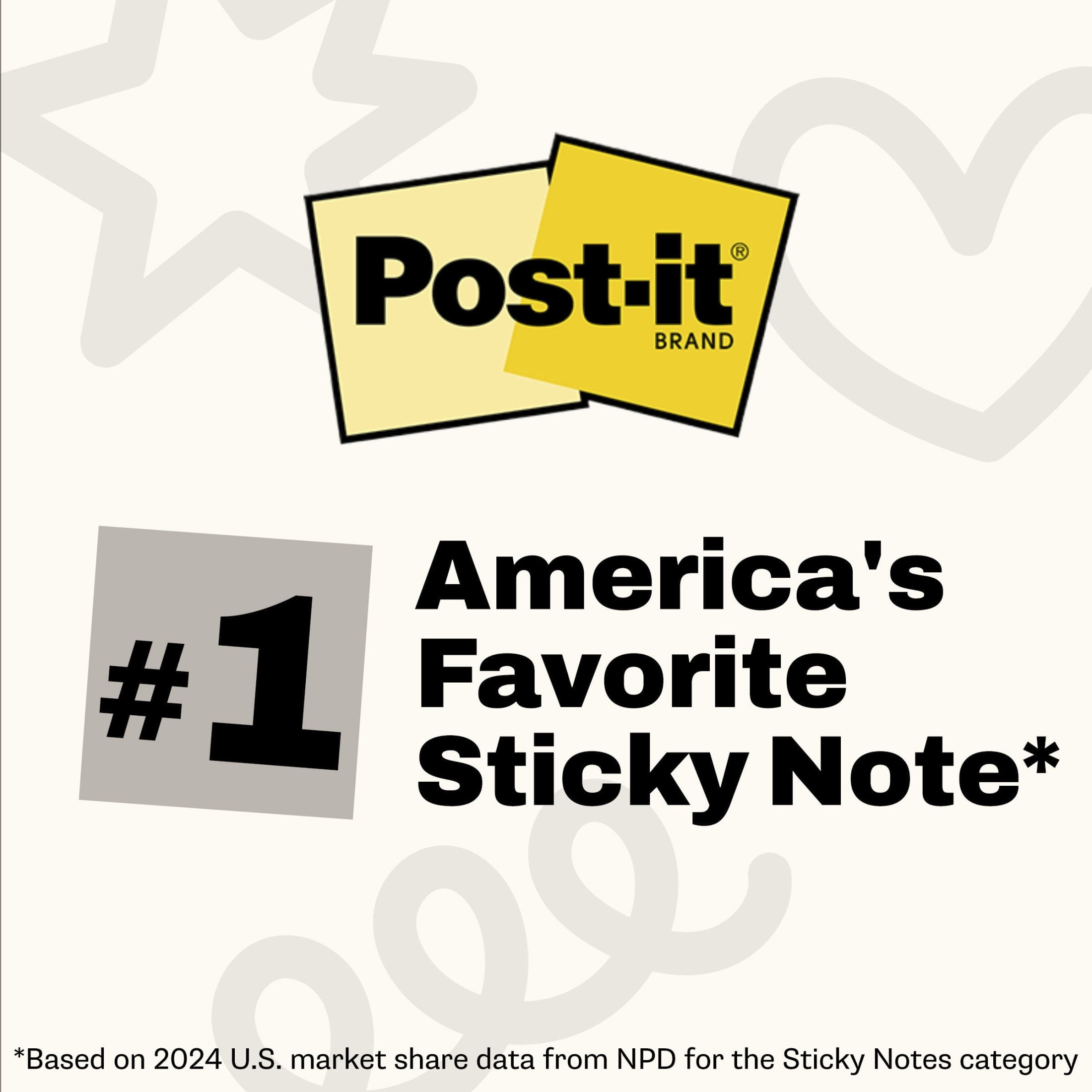 Post-it Super Sticky Notes, Neutrality Collection, 3 x 3 in, 4 Pads