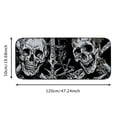 thumbnail image 5 of ONETECH Skeleton Skulls Bones Square Floor Mat Indoor/Outdoor/Front Door/Bathroom Mats for Home Entrance 19.68*47.24 in, 5 of 6