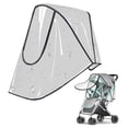thumbnail image 1 of Housse de Pluie pour Poussette, Transparente, Respirante, Protège les Tout-Petits contre le Vent, le Soleil, 1 of 5