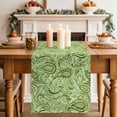 thumbnail image 2 of Table Runner 72 Inches Long for Kitchen Dining, Vintage Green Dresser Scarf Farmhouse, Dining Table Decorations for Wedding/Parties, Retro Botanical Abstract Art 14 x 72 In, 2 of 8