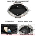 thumbnail image 3 of White Pioneer Flower and Paisley Pattern Travel Tote Bags for Women Carry On,Large Weekender Bags for Women Travel,Multi Functional Duffle Bag for Work,Shopping,Sports, 3 of 5