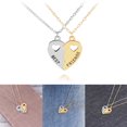 thumbnail image 2 of Exquisite Girls Friendship Necklace Split Hollow Heart Shape Pendant Jewelry, 2 of 8