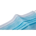 thumbnail image 5 of 3-Ply Disposable Face Mask with Ear Loops – Non-Medical Mouth Cover for Dust, Pollen, Everyday Use – Breathable & Lightweight – Blue Pack of 200, 5 of 8