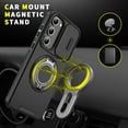 thumbnail image 3 of Asuwish Compatible with Samsung Galaxy S23 5G Phone Case Slide Camera Cover Tempered Glass Screen Protector Stand Ring Holder Rugged Slim Cell for S 23 23S GS23 G5 SM-S911U 6.1 inch Women Men Black, 3 of 10