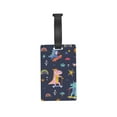thumbnail image 6 of Balery Cartoon Dinosaur Scooter Sport Blue Print Durable Luggage Tags with Secure Strap, Personalized Travel ID Tags for Suitcases, Bags, and Backpacks - Easy Identification for Men and Women, 6 of 8