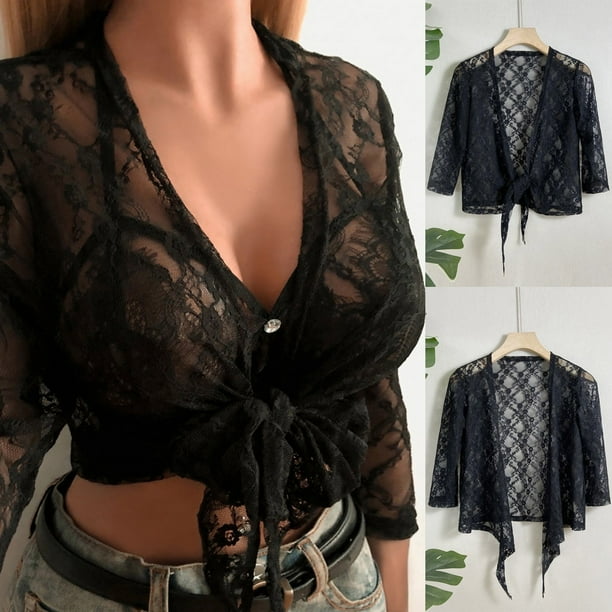 Sheer cardigan short sale