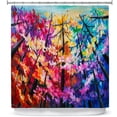 thumbnail image 1 of Shower Curtains 70" x 84" from DiaNoche Designs by Lam Fuk Tim - Treetop Colorful 2, 1 of 1
