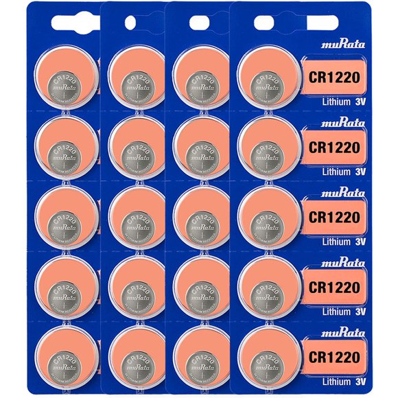 Murata CR1220 Pile 3V Pile à Pièces au Lithium (20 Piles)