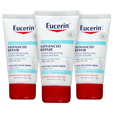 (3 pack) Eucerin Advanced Repair Hand Creme 2.7 (Best Hand Repair Cream)