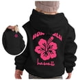 thumbnail image 1 of PMVFHDE Sweat à Capuche Grande Taille pour Fille, Manches Longues, Doux, Graphique, Mignon, pour Enfants, Automne, Col Rond, Noir, 9-10 Ans, 1 of 6