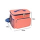 thumbnail image 3 of Bolsa portátil blanda aislante - portátil e impermeable para picnic, viajes, acampada - Bolsa plegable de almuerzo 26x23x18cm con correa ajustable - Rojo, negro, gris, verde menta, azul marino, 3 of 6