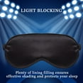 thumbnail image 3 of Paquete de 2 máscaras para dormir, máscara de ojos de satén suave y sedoso para mujeres y hombres, venda de sombreado eficaz para dormir con correa elástica, 3 of 5