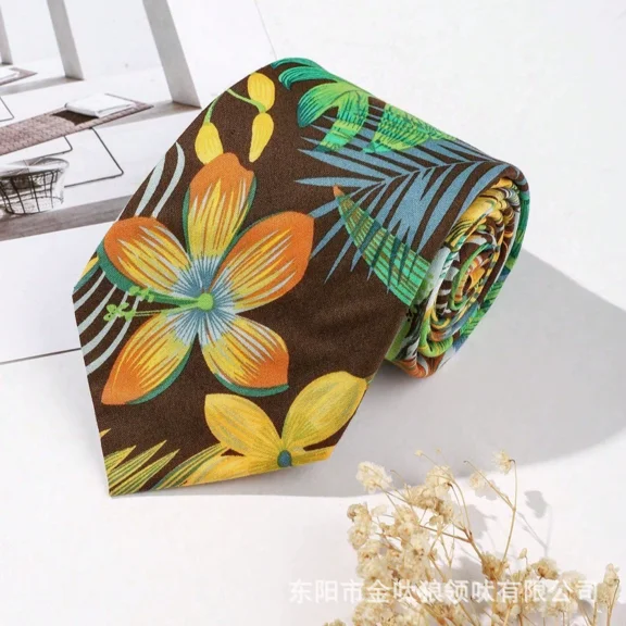 Men's cotton tie - 3.1 inches wide - Suitable for business formal and casual occasions - Hand-tied vintage pattern - Easy to tie(2pcs)