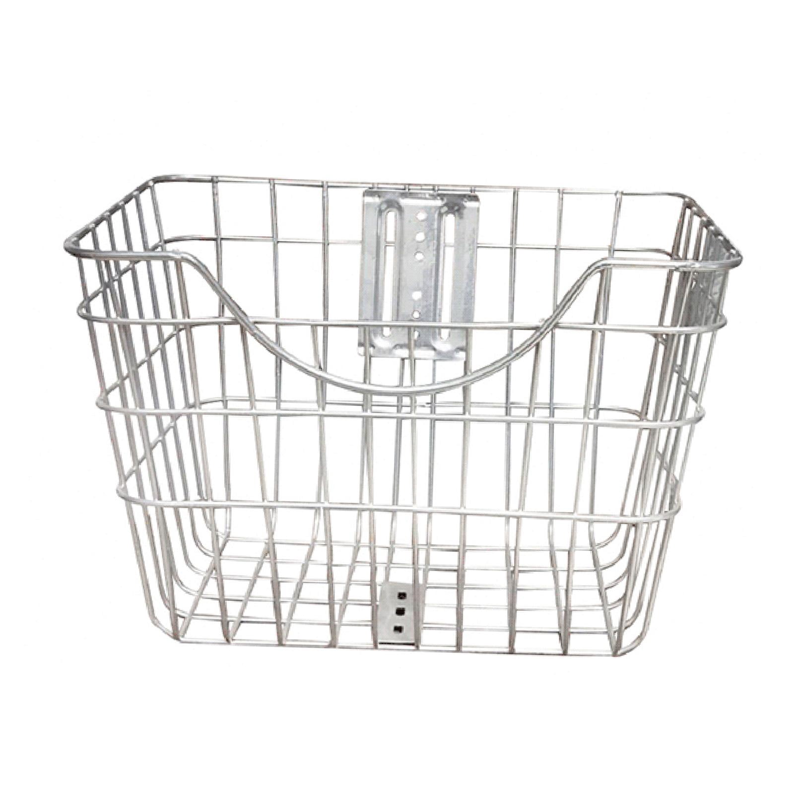 funtasica Front Bike Basket Bike Storage Basket Large Capacity Stainless Steel Bike Wire Basket Bike Accessories for Hiking Riding