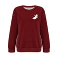 thumbnail image 4 of Gsakboxl Sweaters for 2026 Women Halloween Sweatshi Comfortable Long Sleeve Hoodless Pullover 2D Holiday Print Casual Loose Fit Athletic Daily Sportswear Tops Vacation Outfits for Women, 4 of 5