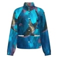 thumbnail image 5 of Jackets for Women Winter Coat Jackets Flannel Stand Collar Jacket(Shark Swim,Size:S-4XL), 5 of 7