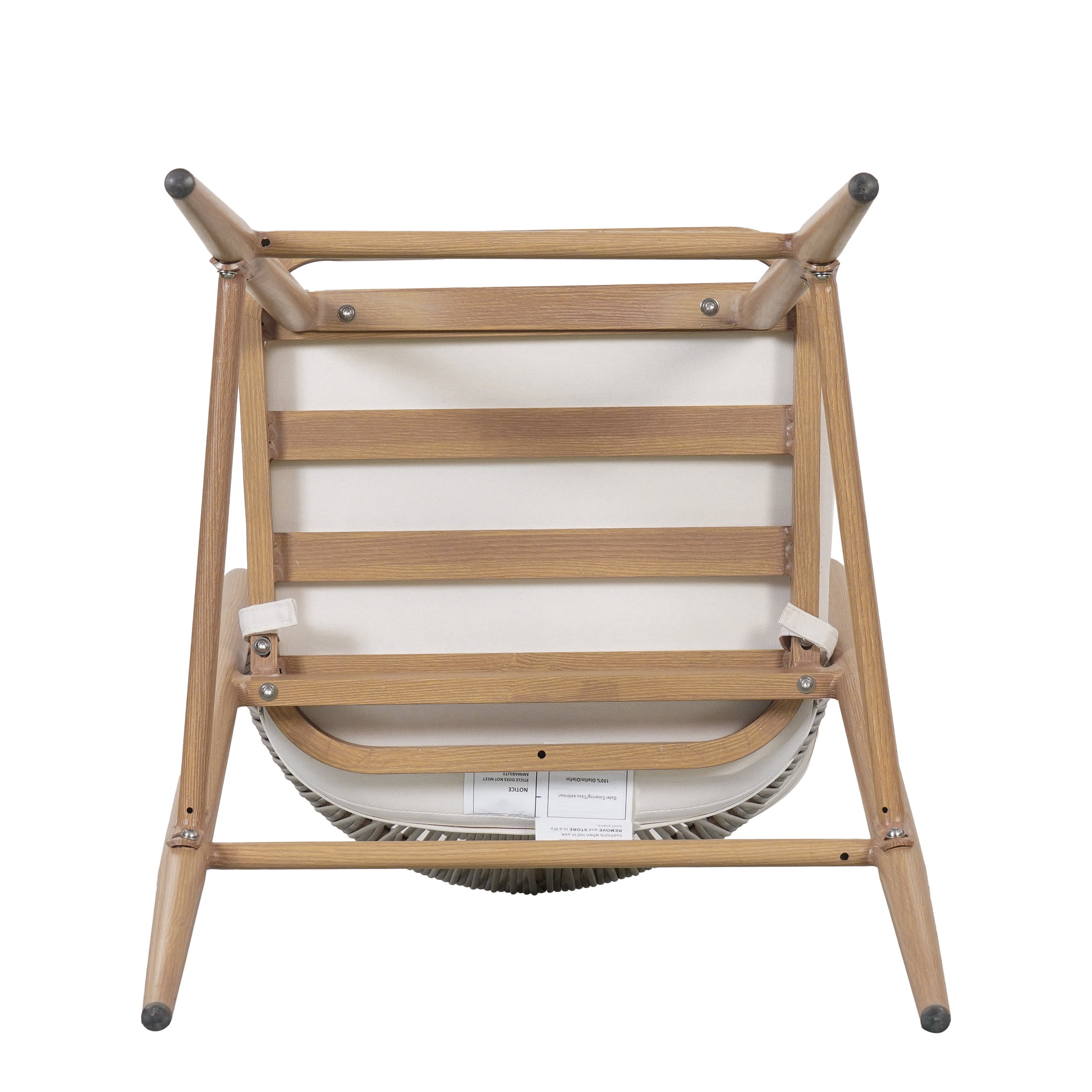 Amara Modern Outdoor Patio Barstools, Aluminum Frame, Scallop-Shaped Backrest, Maple, Set of 2
