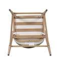 thumbnail image 5 of Amara Modern Outdoor Patio Barstools, Aluminum Frame, Scallop-Shaped Backrest, Maple, Set of 2, 5 of 10