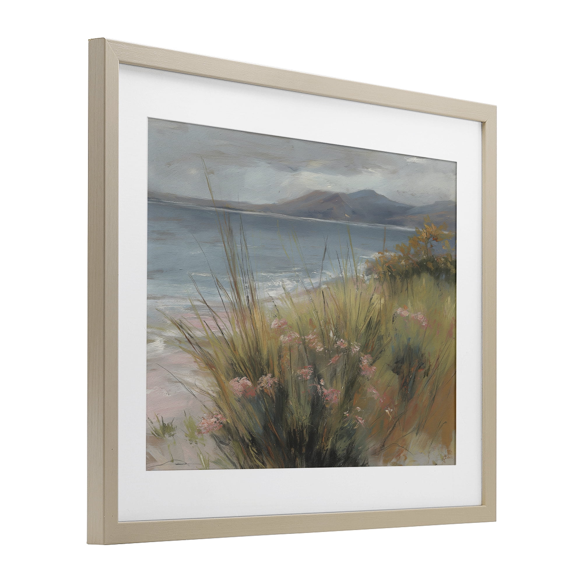 Stupell Industries The Green Valley Beach Birch Framed Print Under Glass, design by Svetlana Aleynikova