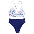thumbnail image 3 of Hicidod Bikini Sets for Women High Waisted Tummy Control Halter Swimsuit Full Coverage Fashion Printed 2 Piece Bathing Suit, 3 of 9