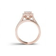 thumbnail image 2 of 1 Carat T.W. Diamond 10kt Rose Gold Single Halo Engagement Ring Set, 2 of 4